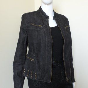 Baccini Denim Jacket with Cool Embellishme…